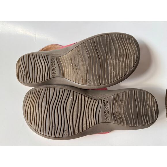 Vionic Danita Sandals Adjustable T-Strap Marsala Slingback Comfort Shoes 7.5 - Picture 7 of 8